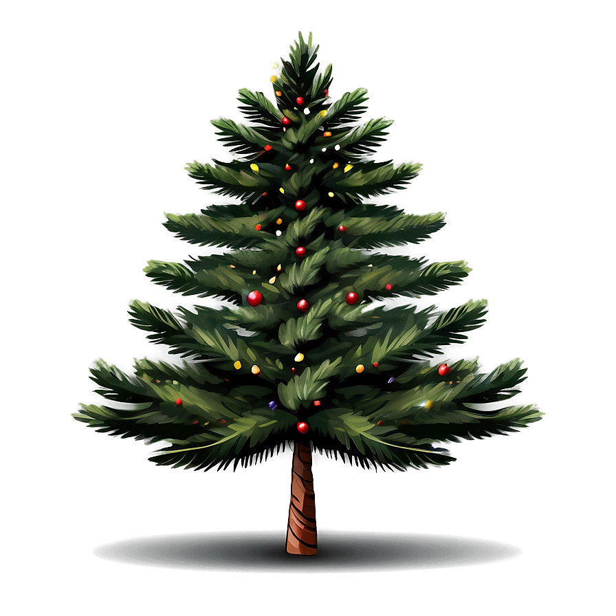 Christmas Eve Pine Tree Forest Png Dyr PNG Image