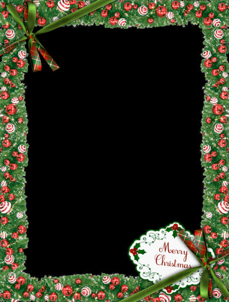 Christmas Framewith Greetings PNG Image