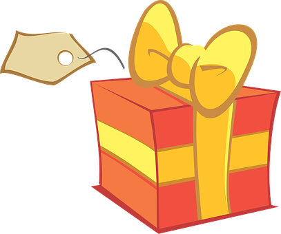 Christmas Gift Box Cartoon PNG Image