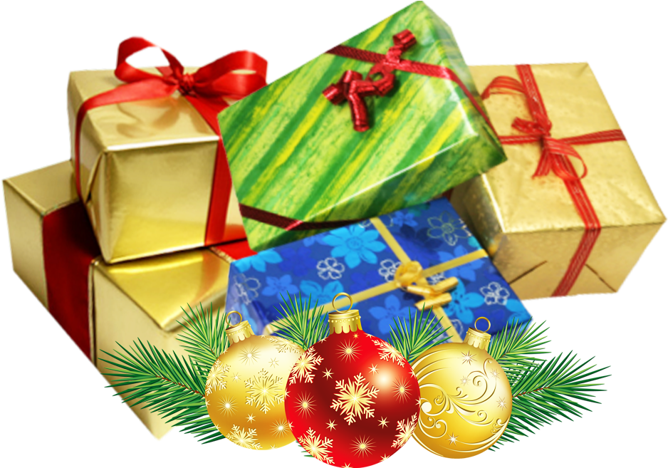 Christmas Giftsand Ornaments.png PNG Image