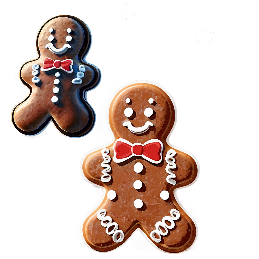 Christmas Gingerbread Silhouette Png Wgl PNG Image