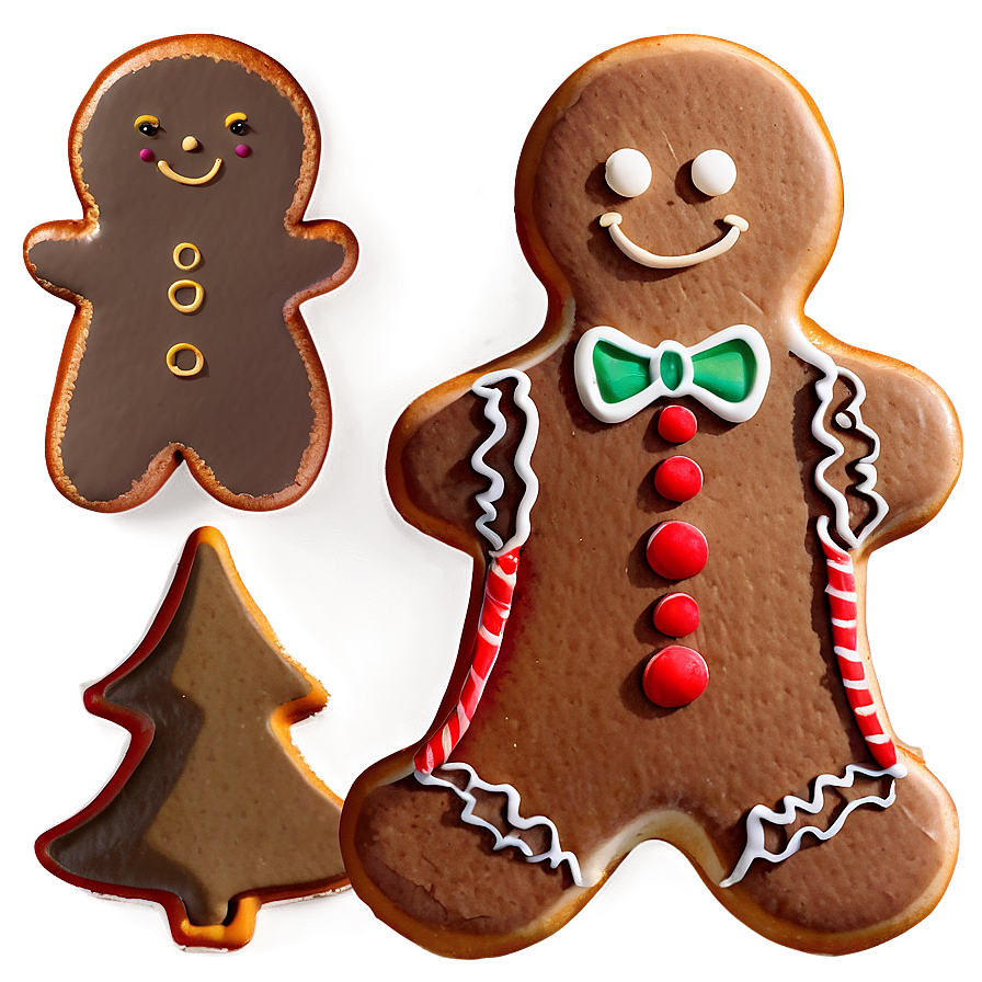 Christmas Gingerbread Silhouette Png Ysi28 PNG Image