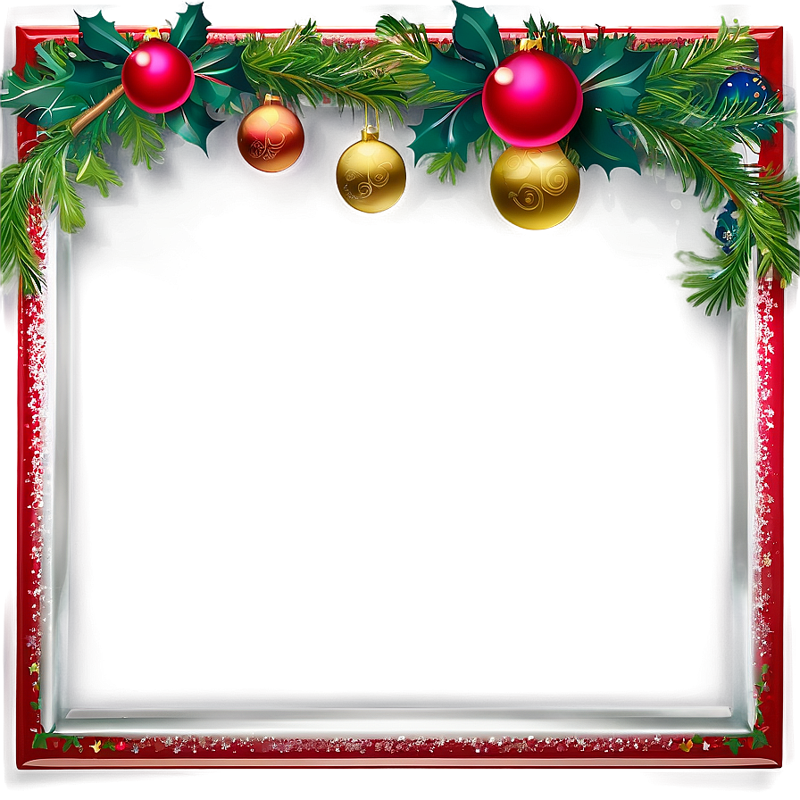 Christmas Greeting Frame Png Dys PNG Image