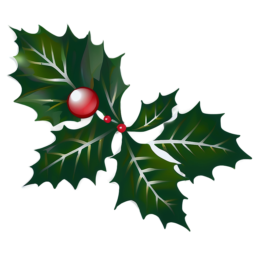 Christmas Holly Silhouette Png 06272024 PNG Image