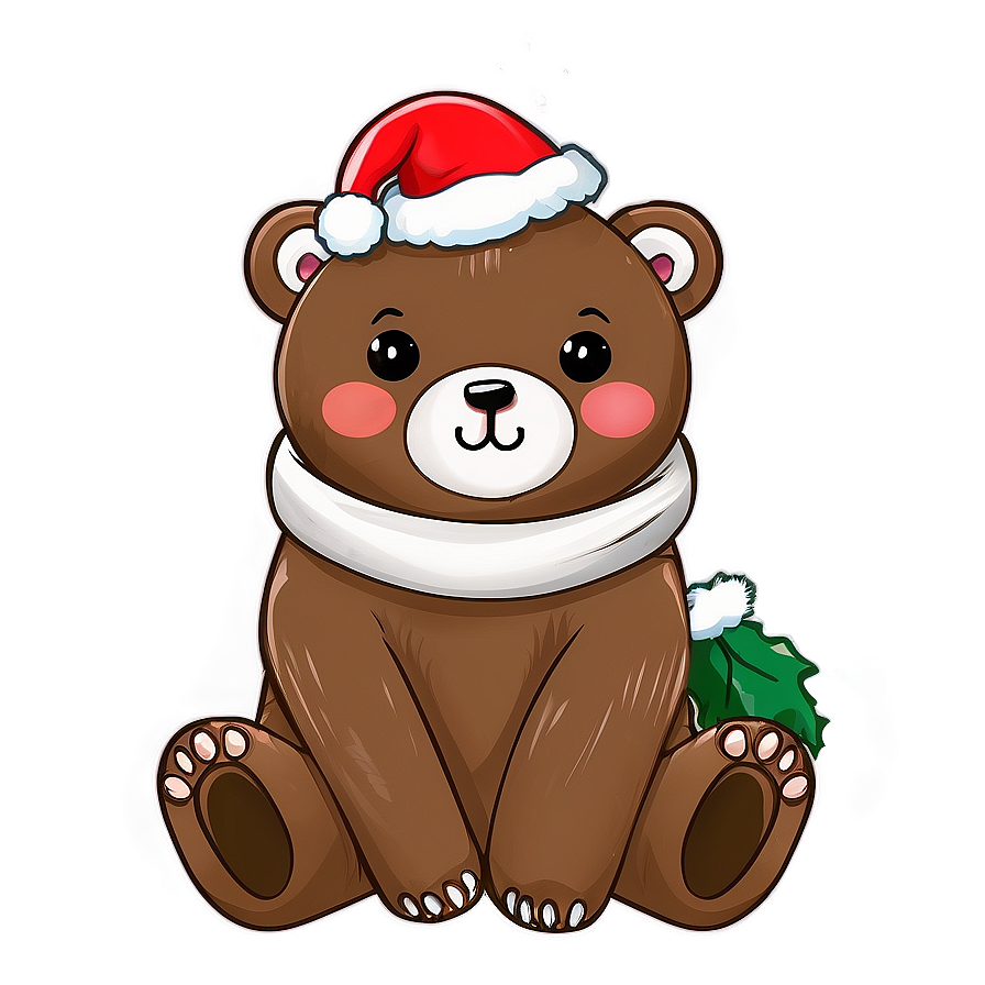 Christmas Kawaii Bear Png Vds PNG Image