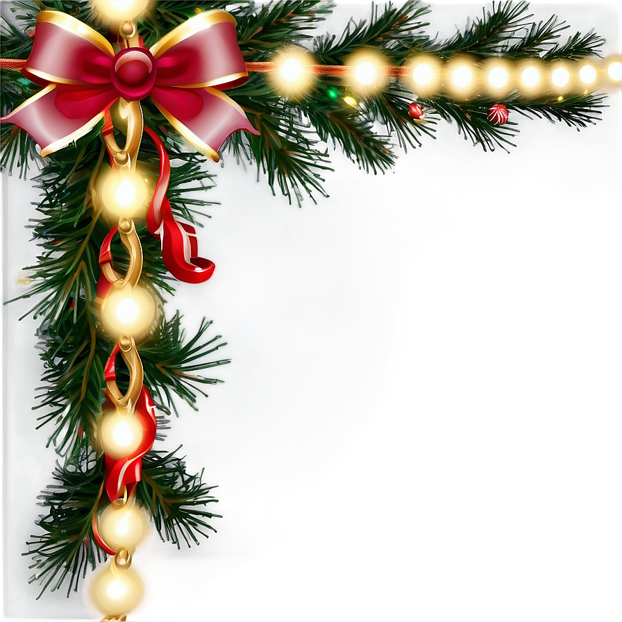 Christmas Lights Border Png Kjb45 PNG Image