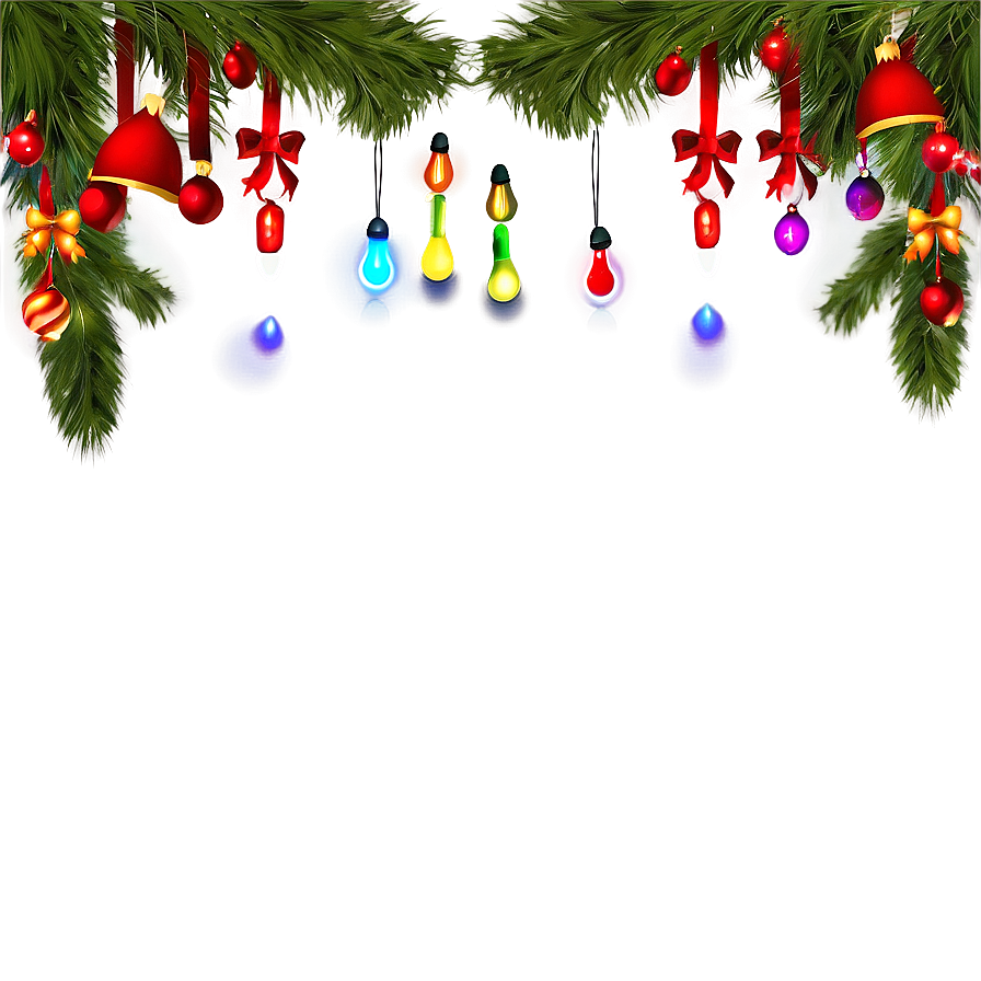 Christmas Lights Decoration Png Gms8 PNG Image