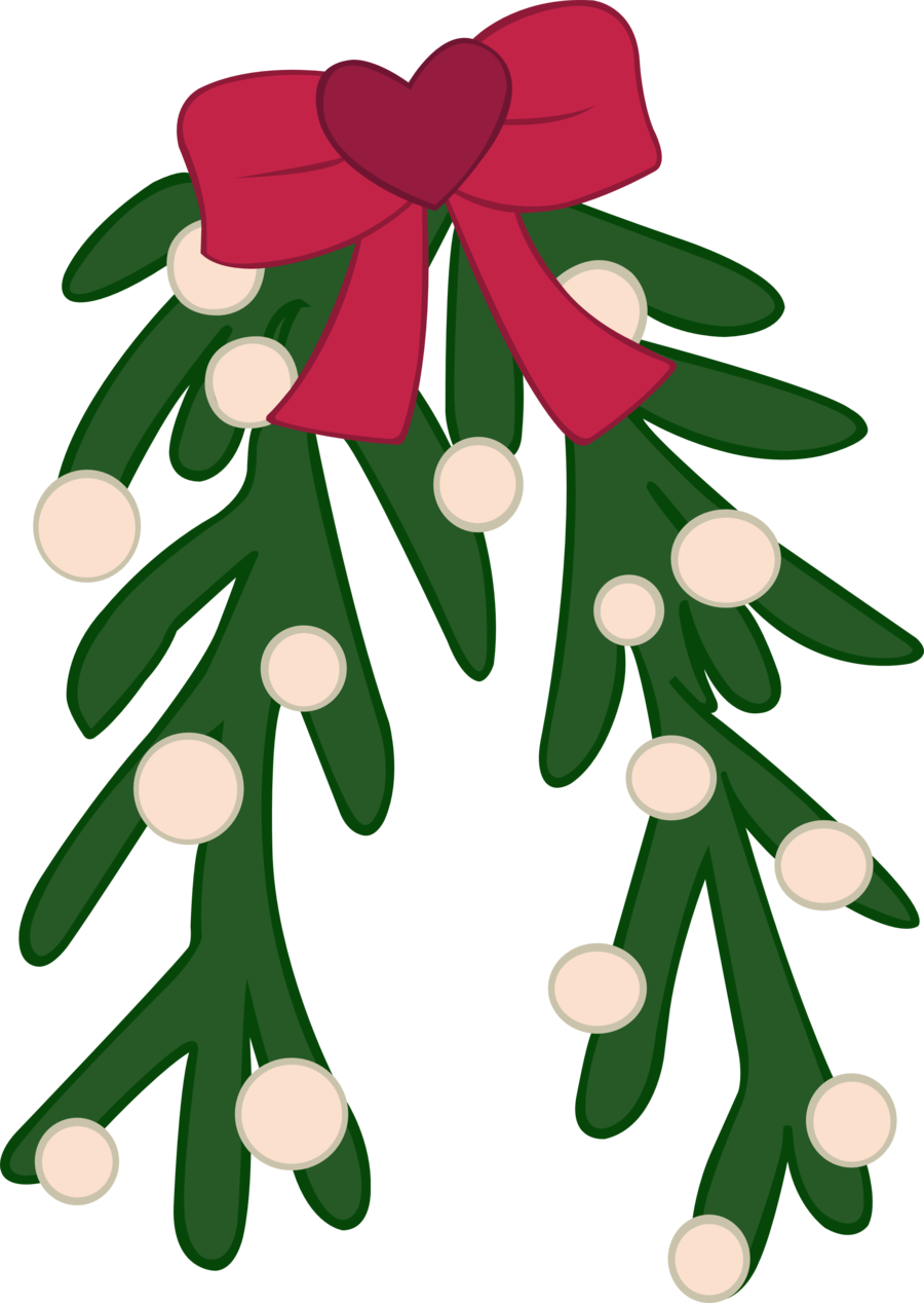 Christmas Mistletoe Illustration.png PNG Image