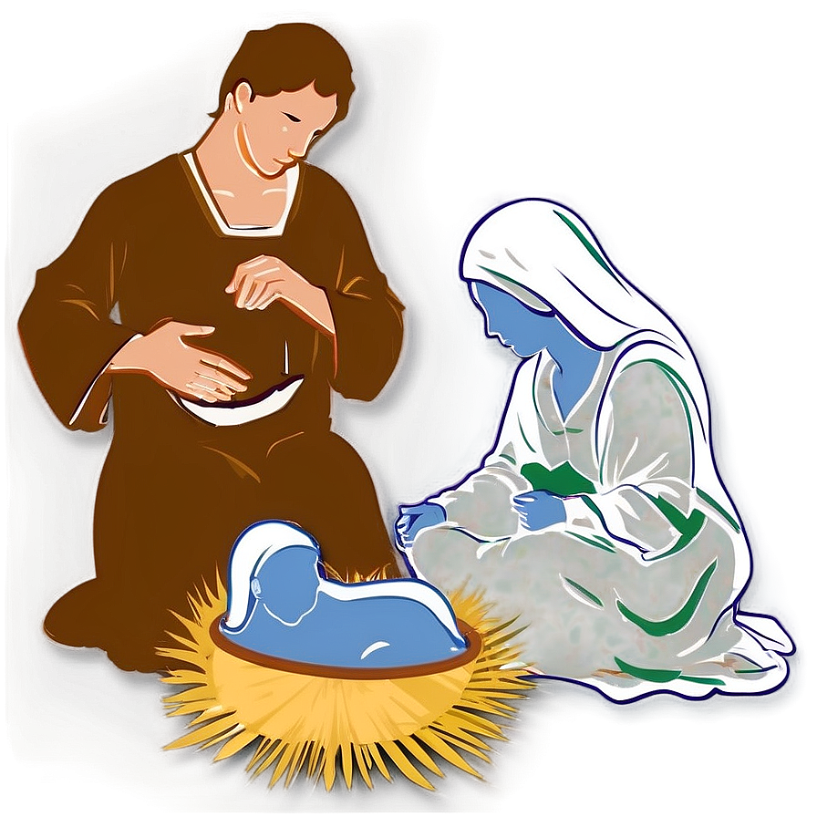 Christmas Nativity Silhouette Png 96 PNG Image