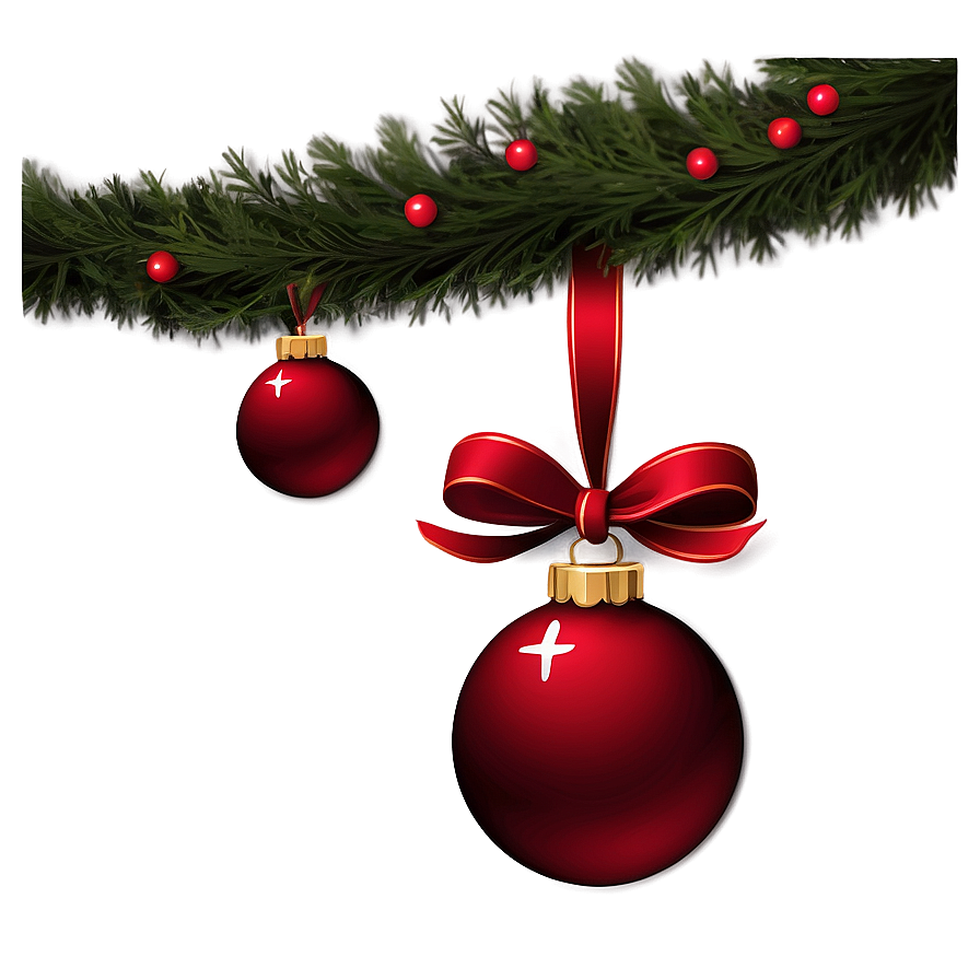 Christmas Ornament Border Png 05252024 PNG Image