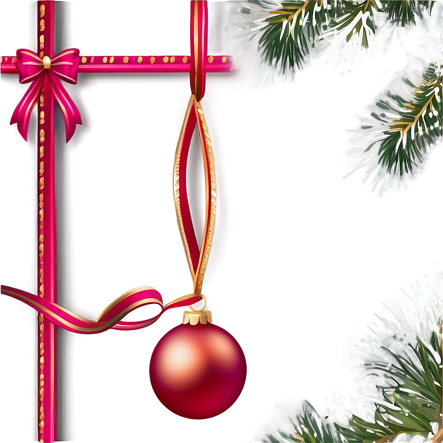 Christmas Ornament Frame Png 05252024 PNG Image