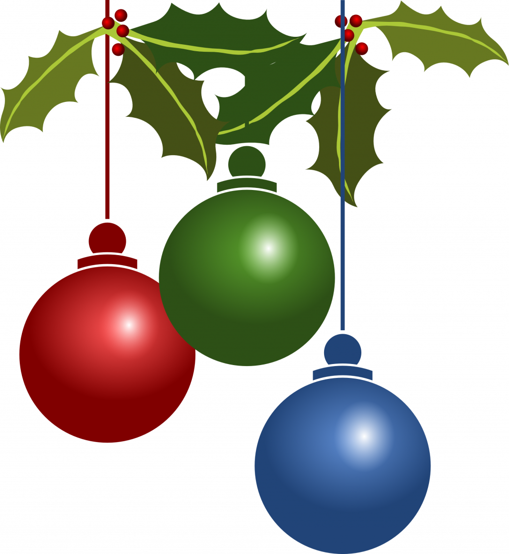 Christmas Ornaments Holly Decoration PNG Image