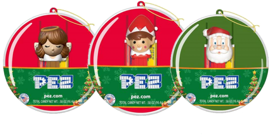 Christmas P E Z Ornaments Collection PNG Image