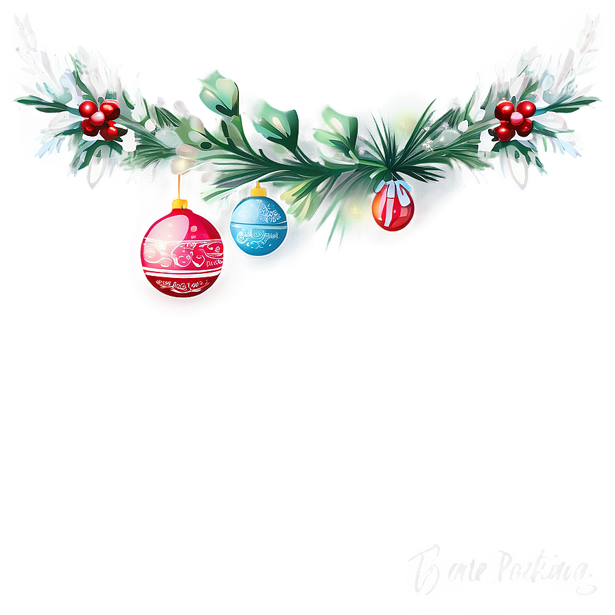 Christmas Page Divider Png Bpq PNG Image