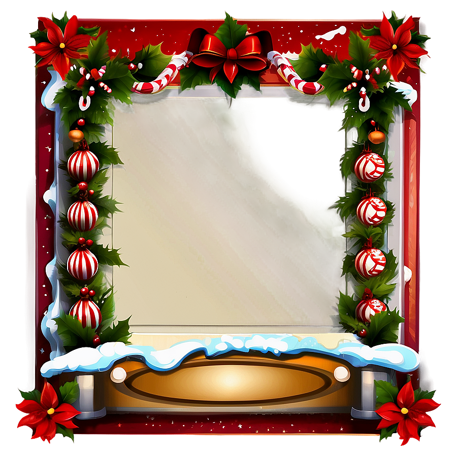 Christmas Photo Border Png Ejy PNG Image