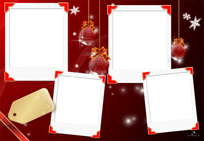 Christmas Photo Frames Background PNG Image