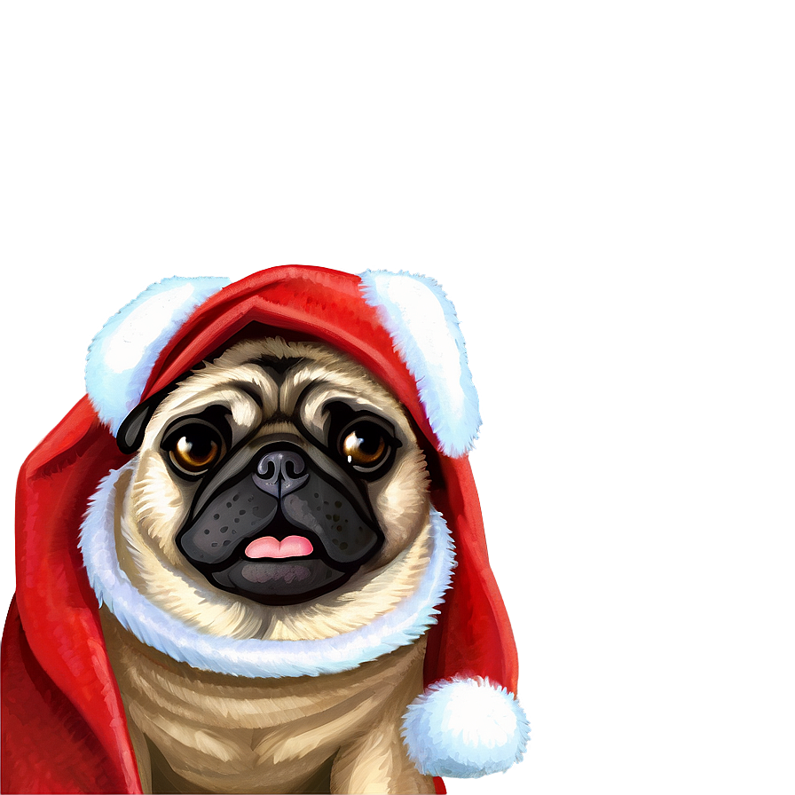 Christmas Pug Png Qdd82 PNG Image