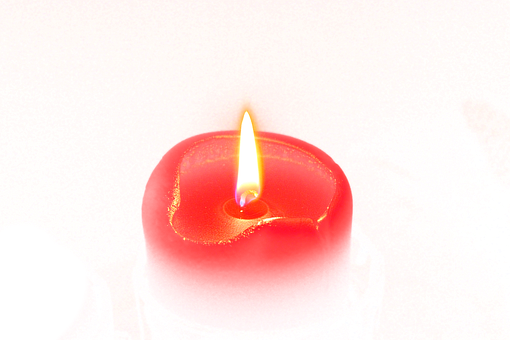 Christmas Red Candle Glowingin Dark.jpg PNG Image