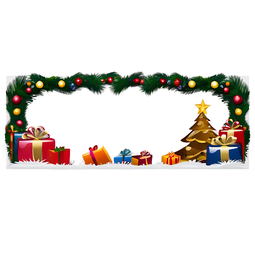 Christmas Scene Border Png Ddh9 PNG Image