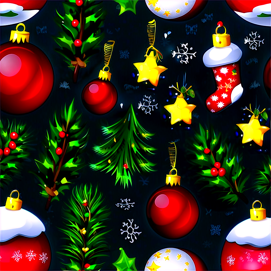 Christmas Seamless Pattern Png 23 PNG Image