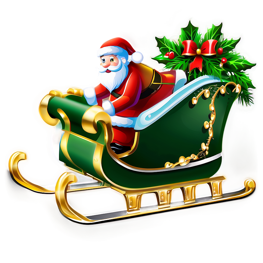 Christmas Sleigh A PNG Image