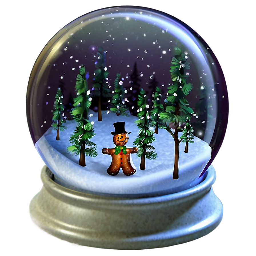 Christmas Snow Globe Wonderland Png Var29 PNG Image