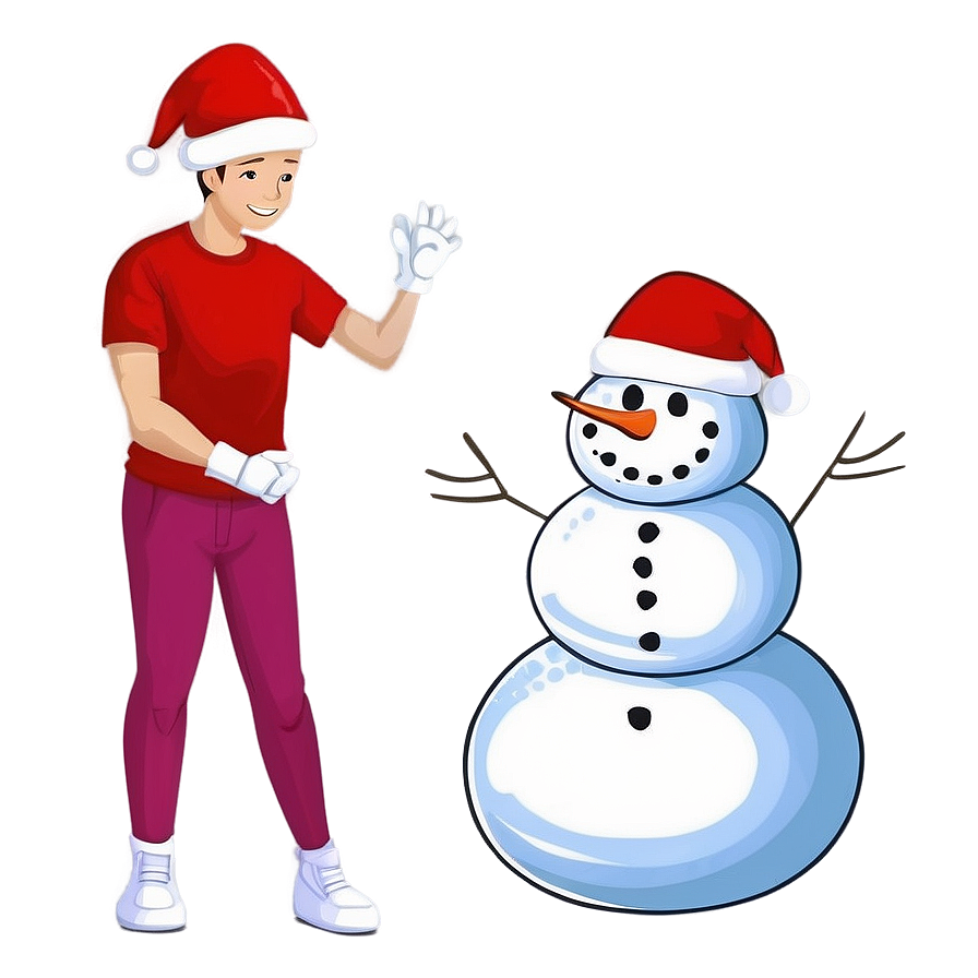 Christmas Snowball Fight Png Prn PNG Image