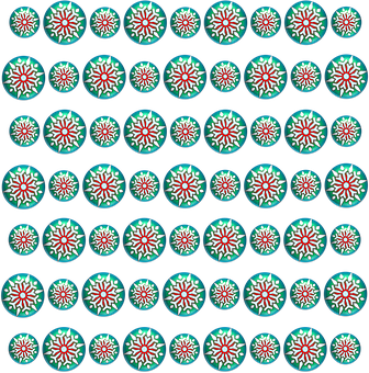 Christmas Snowflake Pattern Background PNG Image