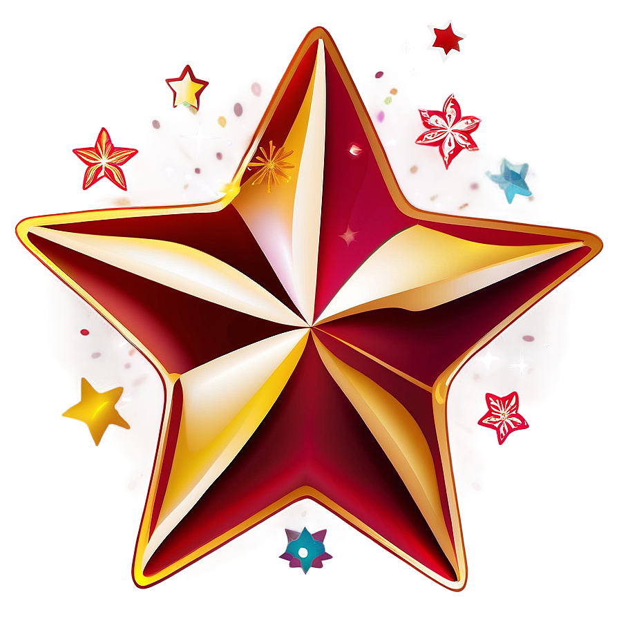 Christmas Star Clipart Png Cse14 PNG Image