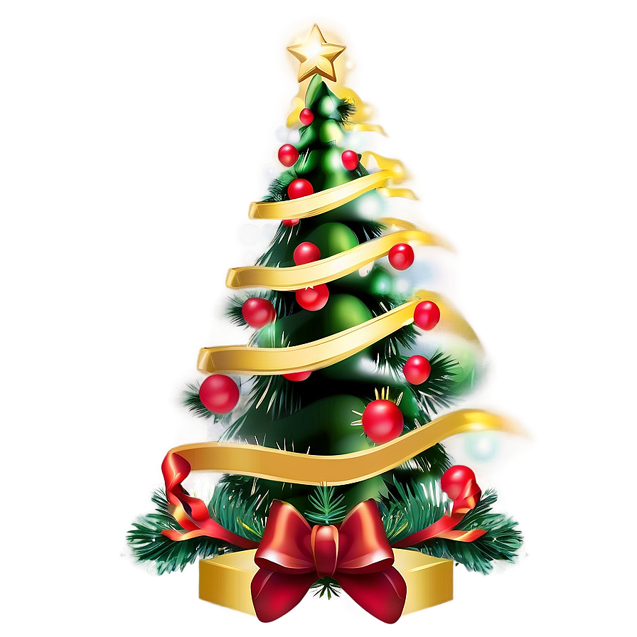 Christmas Tree Art Png Cwb19 PNG Image