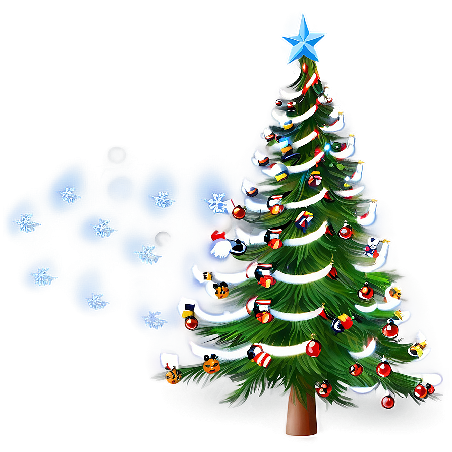 Christmas Tree Contour Png Tsl86 PNG Image