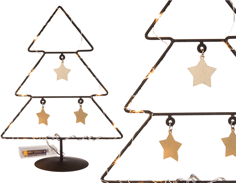 Christmas Tree Lights Decoration PNG Image