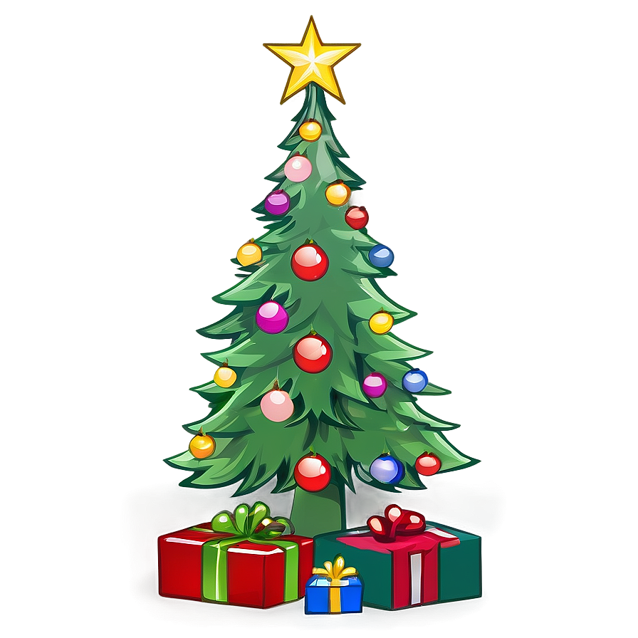 Christmas Tree Outline Png Qpq PNG Image