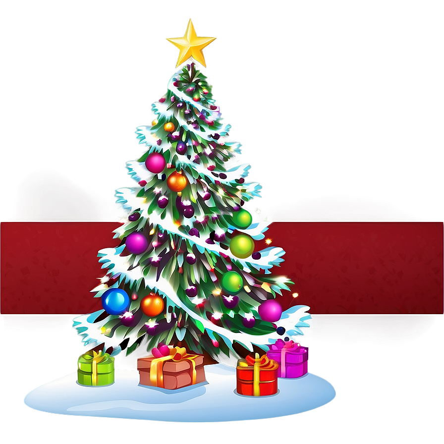 Christmas Tree Scene Png 04292024 PNG Image