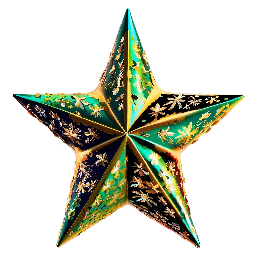 Christmas Tree Star D PNG Image