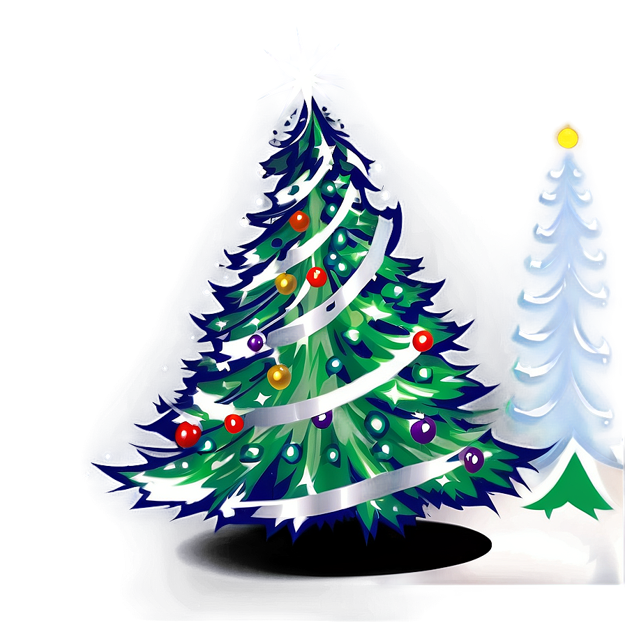 Christmas Tree Transparent Clip Art Png Osu98 PNG Image