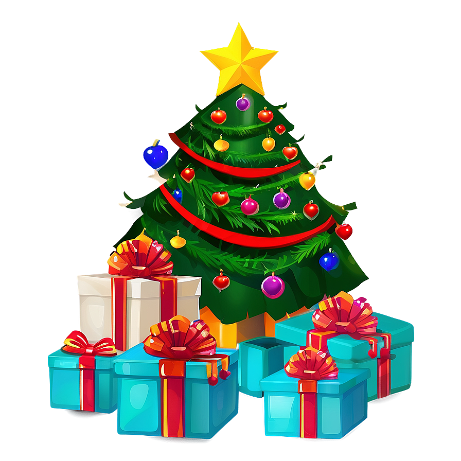 Christmas Tree With Gifts Png 78 PNG Image