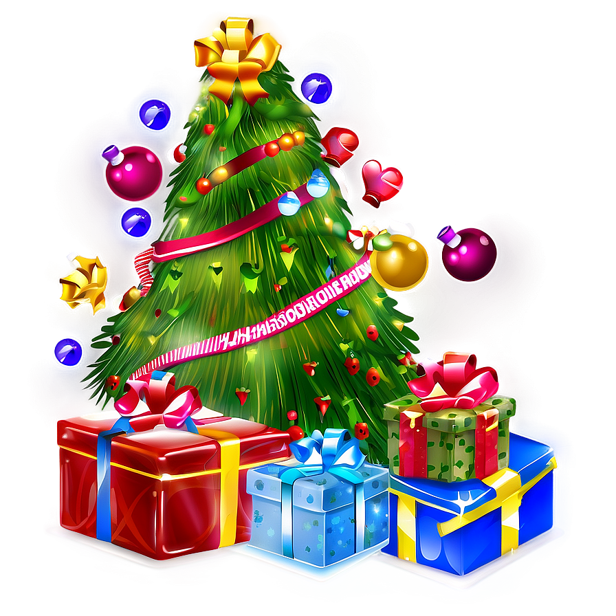 Christmas Tree With Gifts Png Lum30 PNG Image