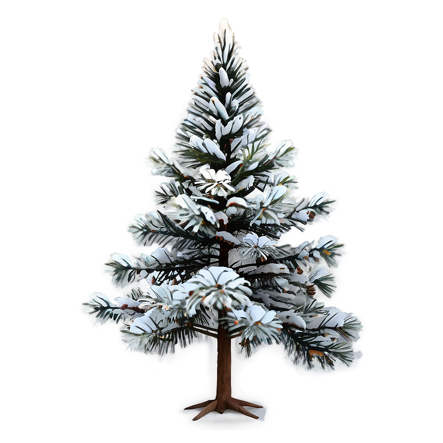 Christmas Tree With Snow Png 27 PNG Image