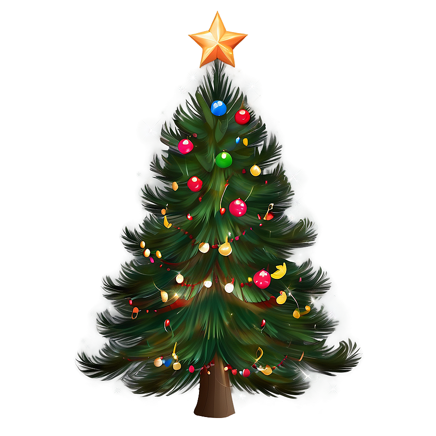 Christmas Tree With Snowflakes Transparent Png 05262024 PNG Image