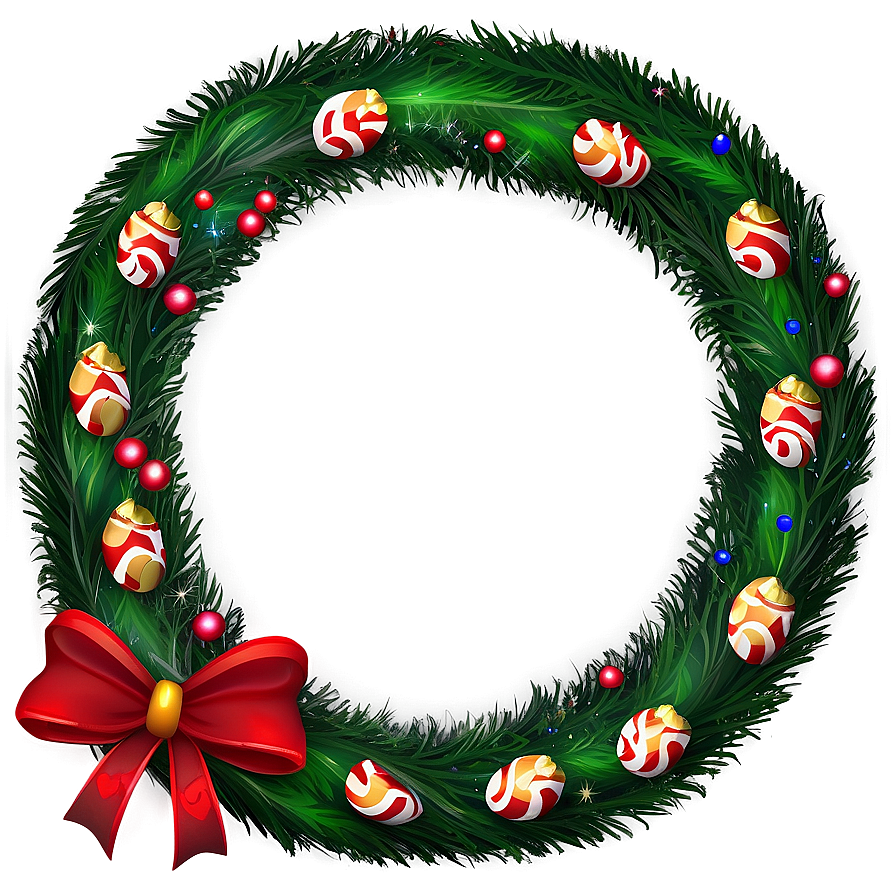 Christmas Wreath Ornaments Png 05252024 PNG Image