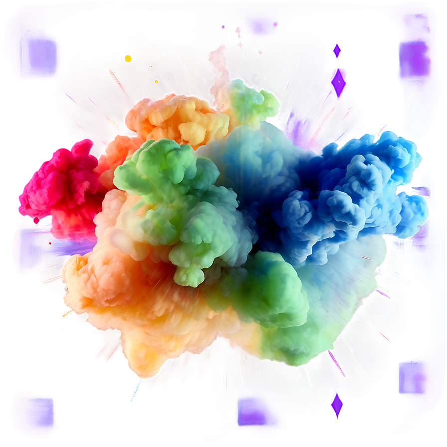 Chromatic Smoke Explosion Png Ikn PNG Image