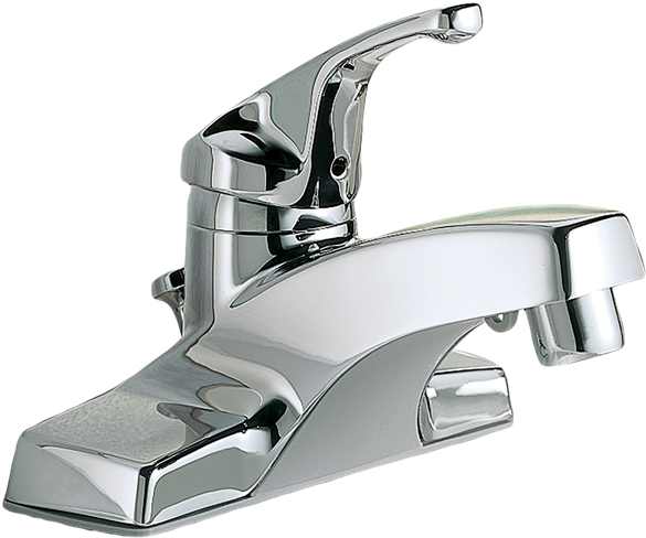 Chrome Bathroom Faucet Single Handle PNG Image