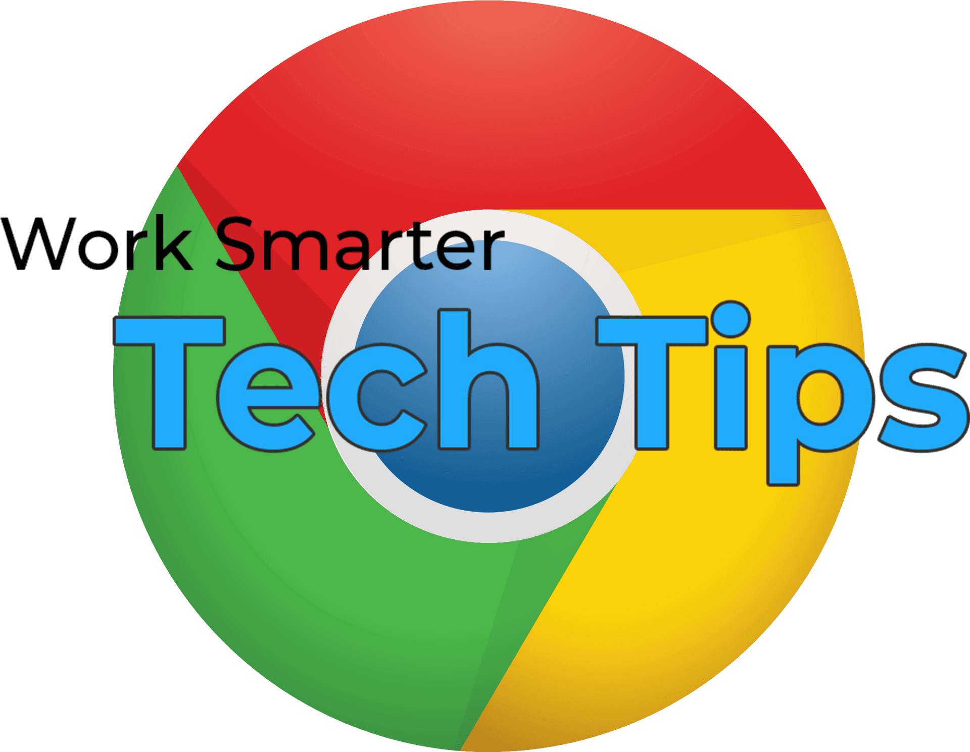 Chrome Tech Tips Graphic PNG Image