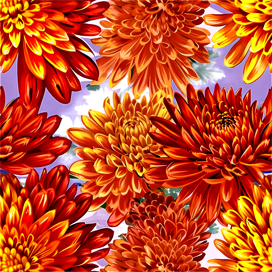 Chrysanthemum Petal Pattern Png Oah PNG Image