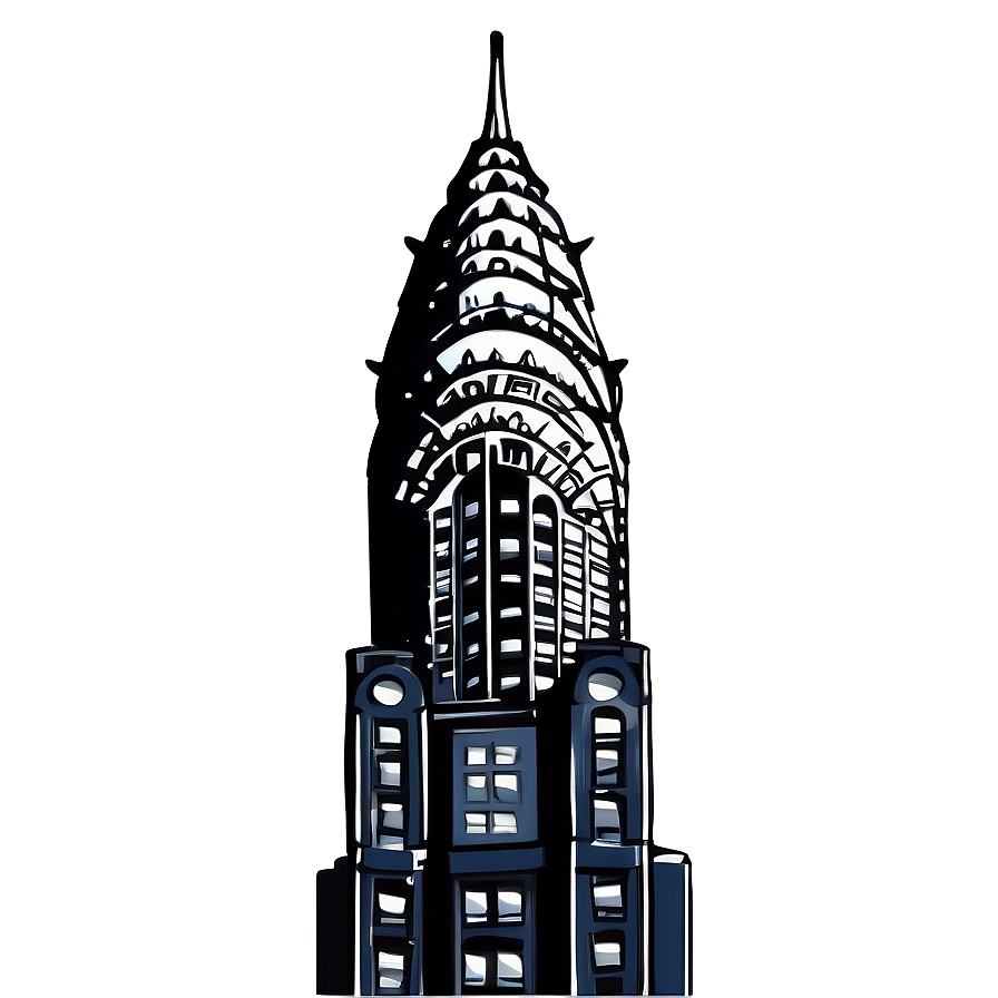 Chrysler Building Abstract Representation Png 83 PNG Image