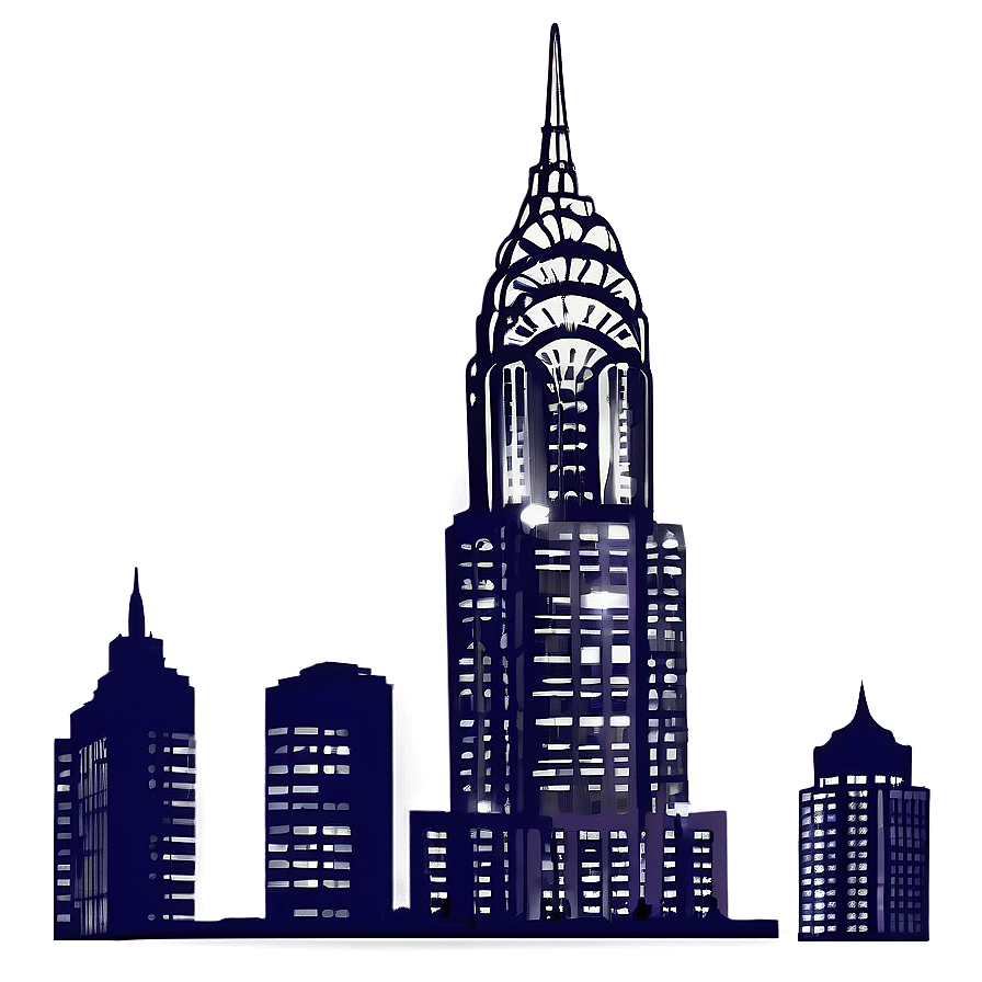 Chrysler Building Night Lights Png 06252024 PNG Image