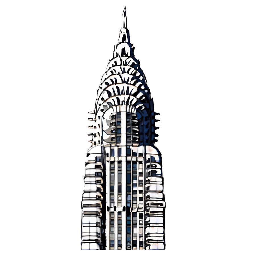 Chrysler Building Reflective Glass Png Rpm14 PNG Image