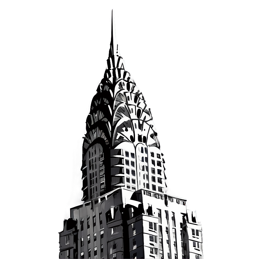 Chrysler Building Unique Angle Png Mxa95 PNG Image