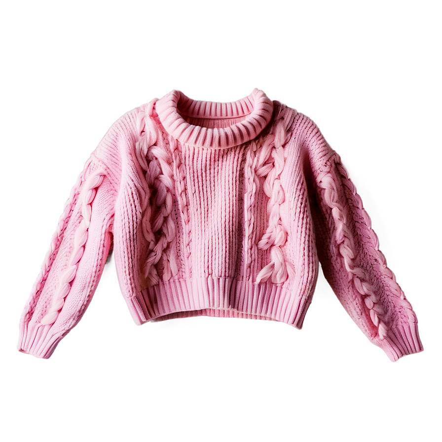 Chunky Pink Sweater Png 06292024 PNG Image